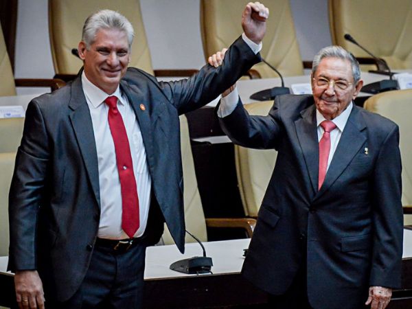 Diaz Canel Raul Castro