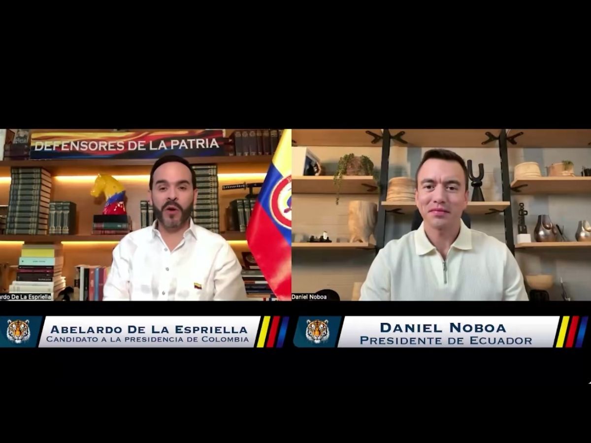 Noboa y De La Espriella acuerdan eliminar aranceles a partir del 1 de junio