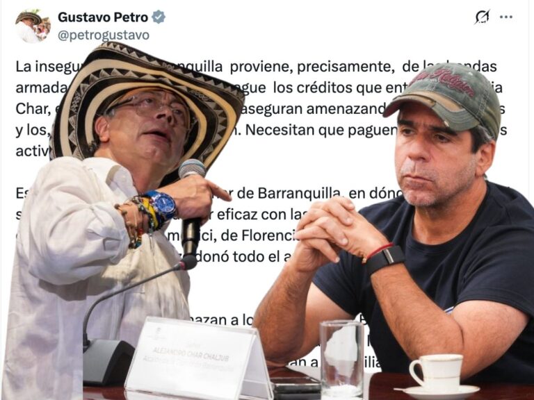 Petro acusa a Alex Char de tener un "banco paralelo" y vincula a bandas armadas con la familia