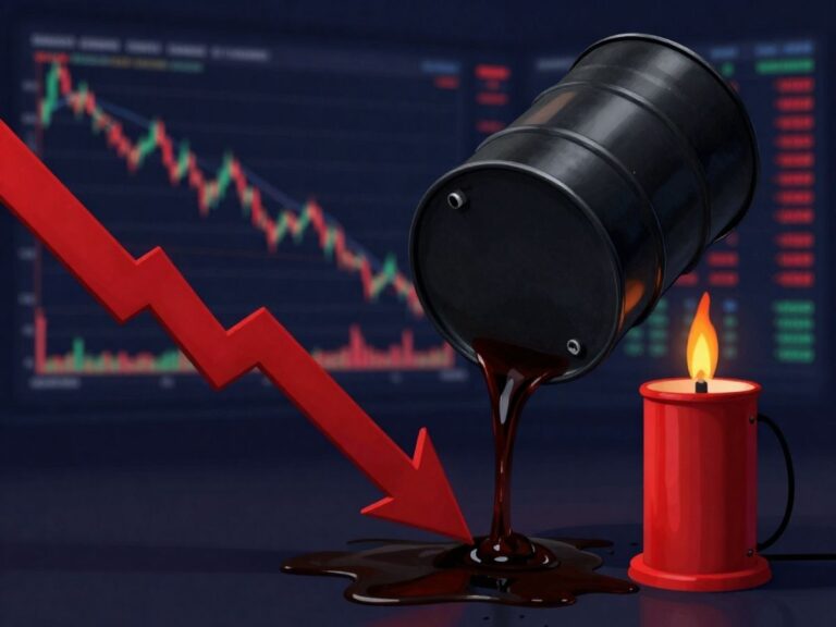 El petróleo se hunde a 83 dólares y arrastra consigo al gas natural, que pierde un 9%