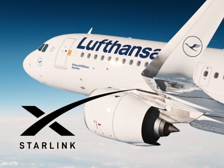 Lufthansa apuesta por el cielo conectado y estrena el wifi de Starlink en su primer avión