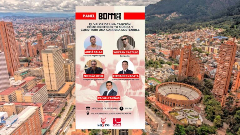 SAYCO reunirá en Bogotá a compositores y expertos para debatir el futuro económico de la canción