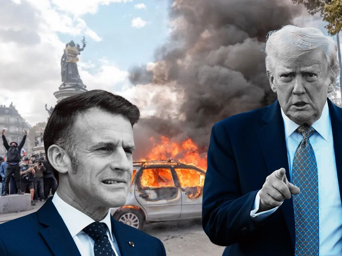 Trump le pide a Francia cerrar sus fronteras y la oposición llama cobarde a un Macron acorralado